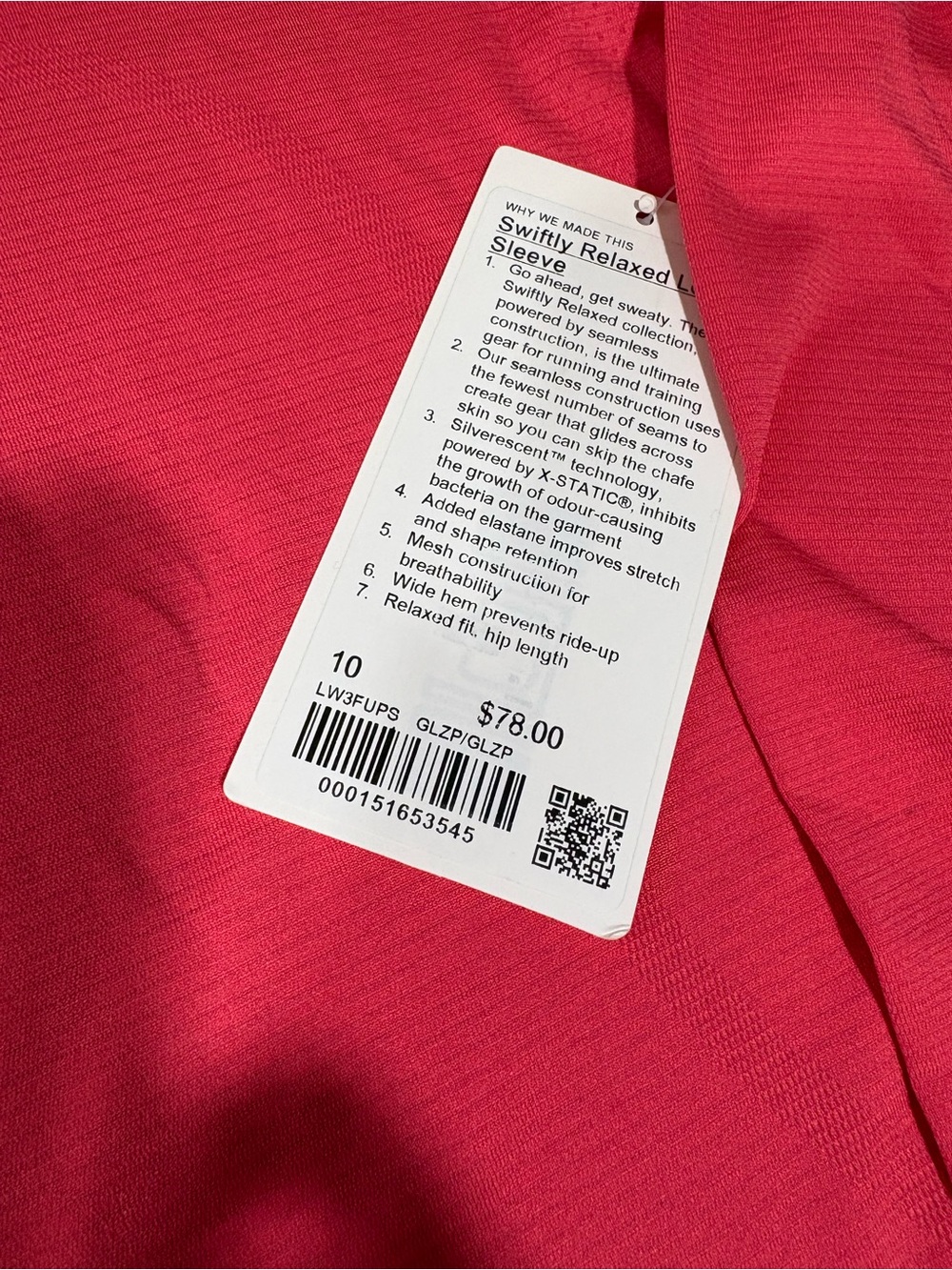 lululemon athletica Long Sleeve Crew Top - Bright Pink - Picture 3 of 4